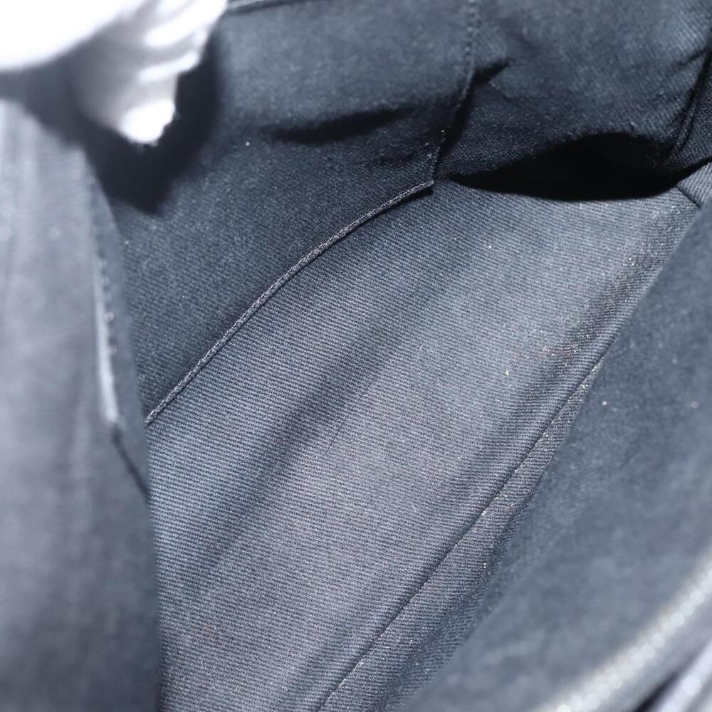 CELINE C Macadam Canvas Hand Bag Black Silver Auth gh998 - Picture 11 of 16